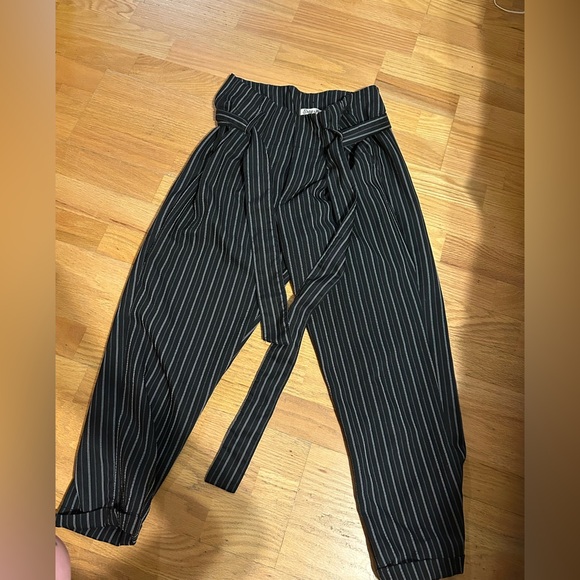 Indigo Rein Black and White Striped Pants - Picture 1 of 3
